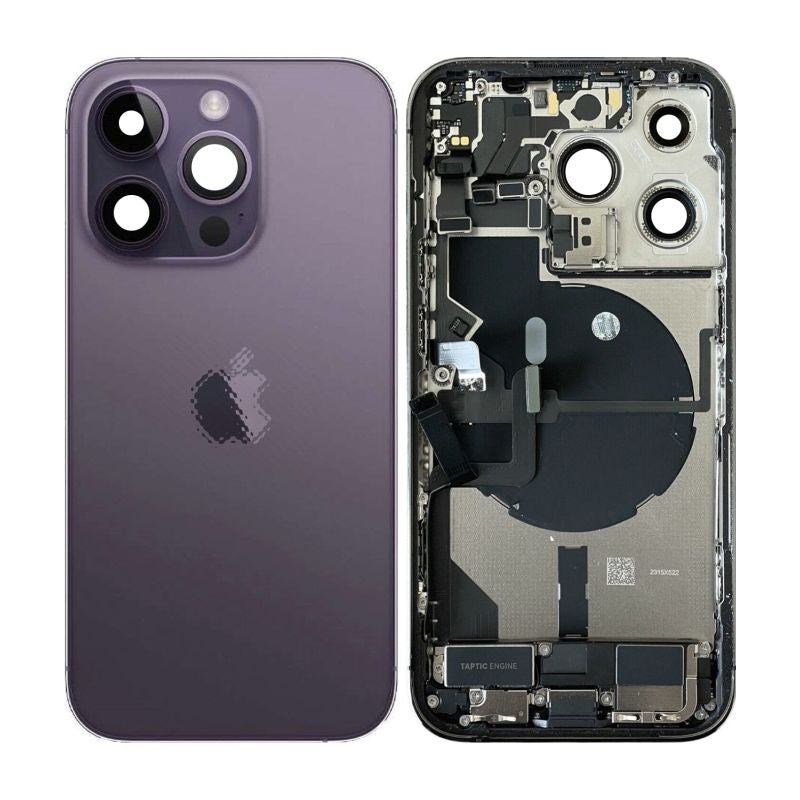 iPhone 14 Pro Backcover Full Housing PULLED - Deep Purple
