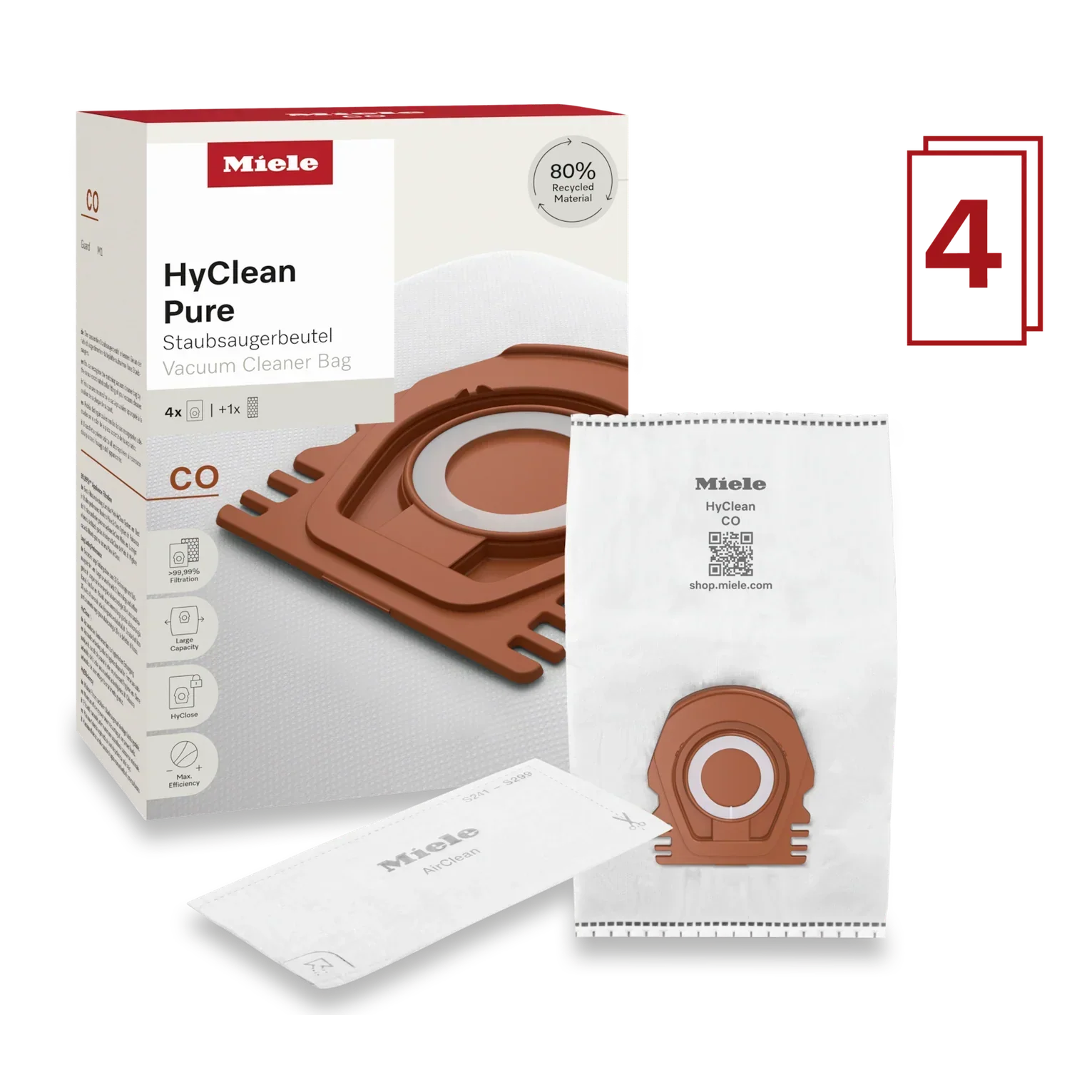 Miele HyClean Pure CO vacuum cleaner bag | 12557080