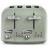 DeLonghi Argento Flora 4 Slice Toaster - Green | CT04.GR