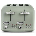DeLonghi Argento Flora 4 Slice Toaster - Green | CT04.GR
