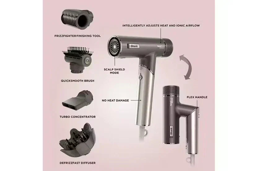 Shark SpeedStyle Pro FLEX 4-in-1 High-Velocity Hair Dryer | HD542UK