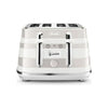 De'Longhi Avvolta Class Wrap-Around Design Toaster - White & Beige | CTAC4003.W