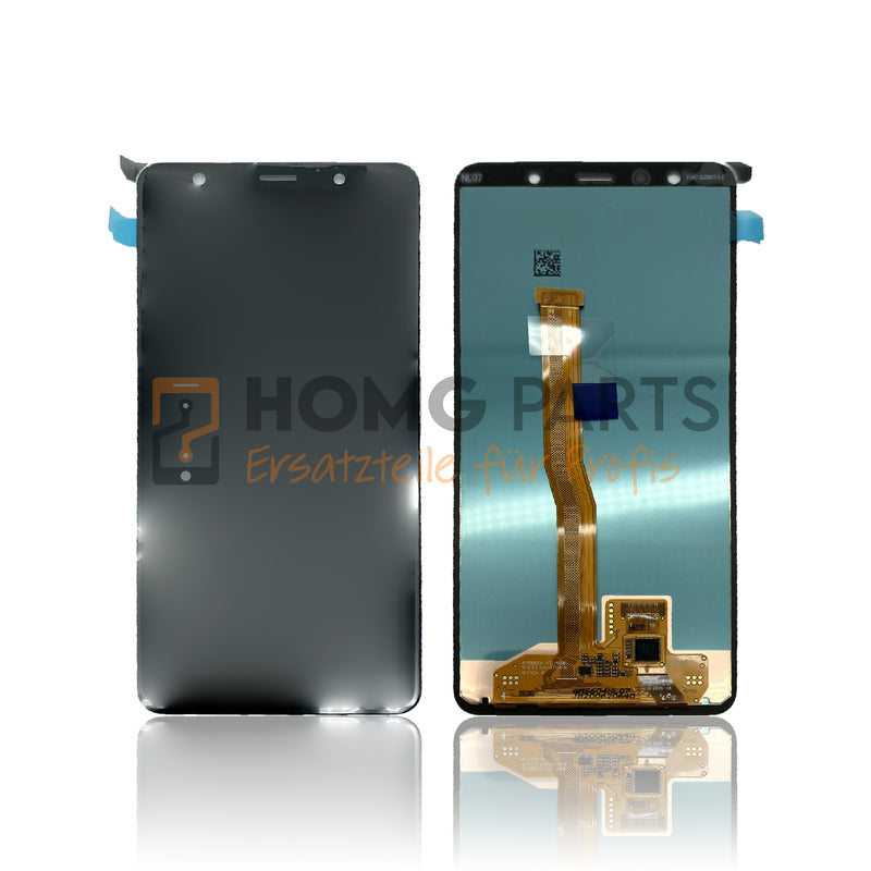 Samsung Galaxy A7 2018 (A750F) Original Display LCD - Serviceware - Schwarz/Black