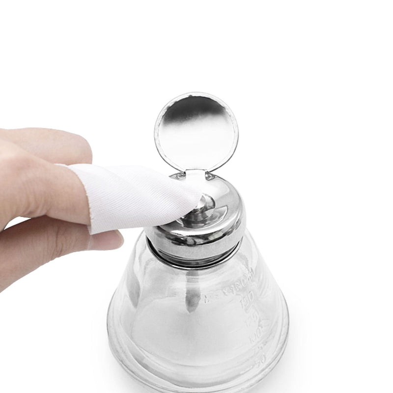 Transparenter Glas Flüssigkeit Spender Flasche Isopropanol 150ml